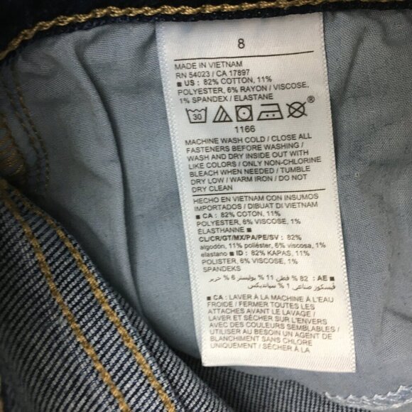 Old Navy Women's Jeans High Rise Flare Leg Stretch Size 8 length 27" - Picture 7 of 8